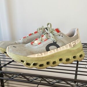 On Running cloud monster Athletic Shoes - Gray and Green